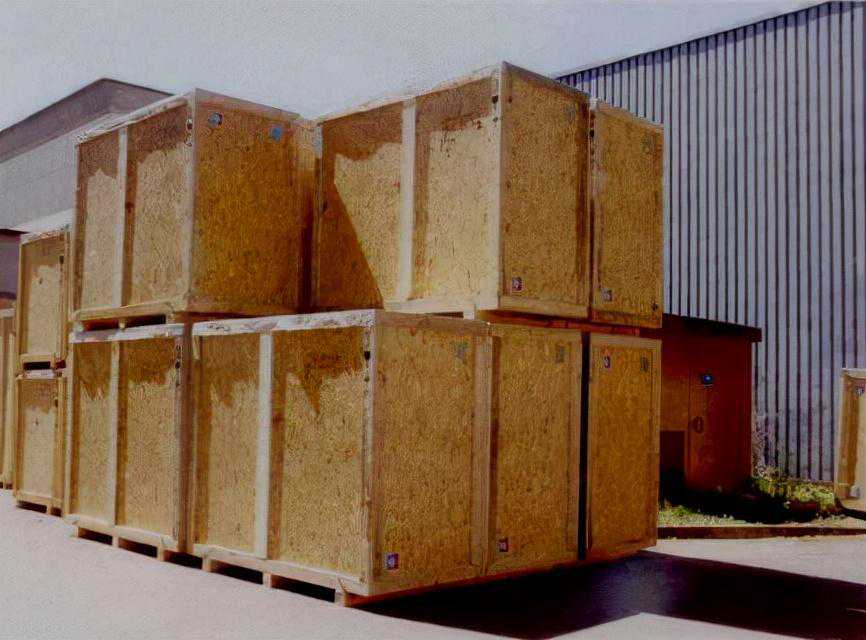 OSB板大型环保木质出口包装箱定做-SH丰天