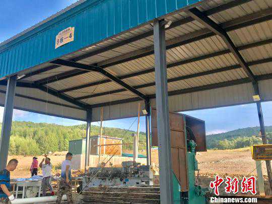 中俄木材加工交易中心首家企业开锯投产